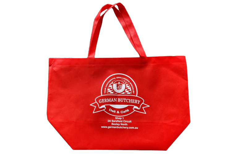 German Butchery Carry Bag Red Product Image